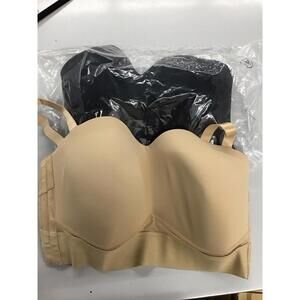 are you molded mesh strapless convertible bras 2 pack size medium new from HSN